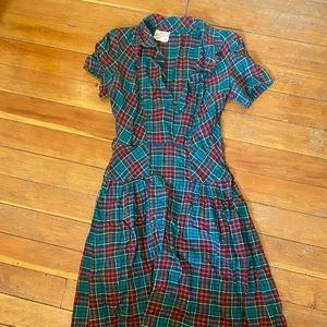 Vintage Plaid / Tartan Dress
